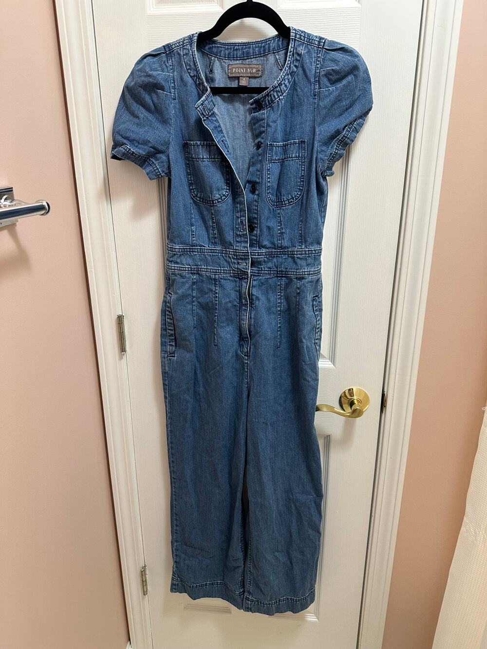 Point Sur Denim Jumpsuit Size 2